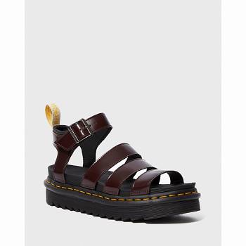 Dr Martens Női Vegan Blaire Gladiator Szandál Bordó